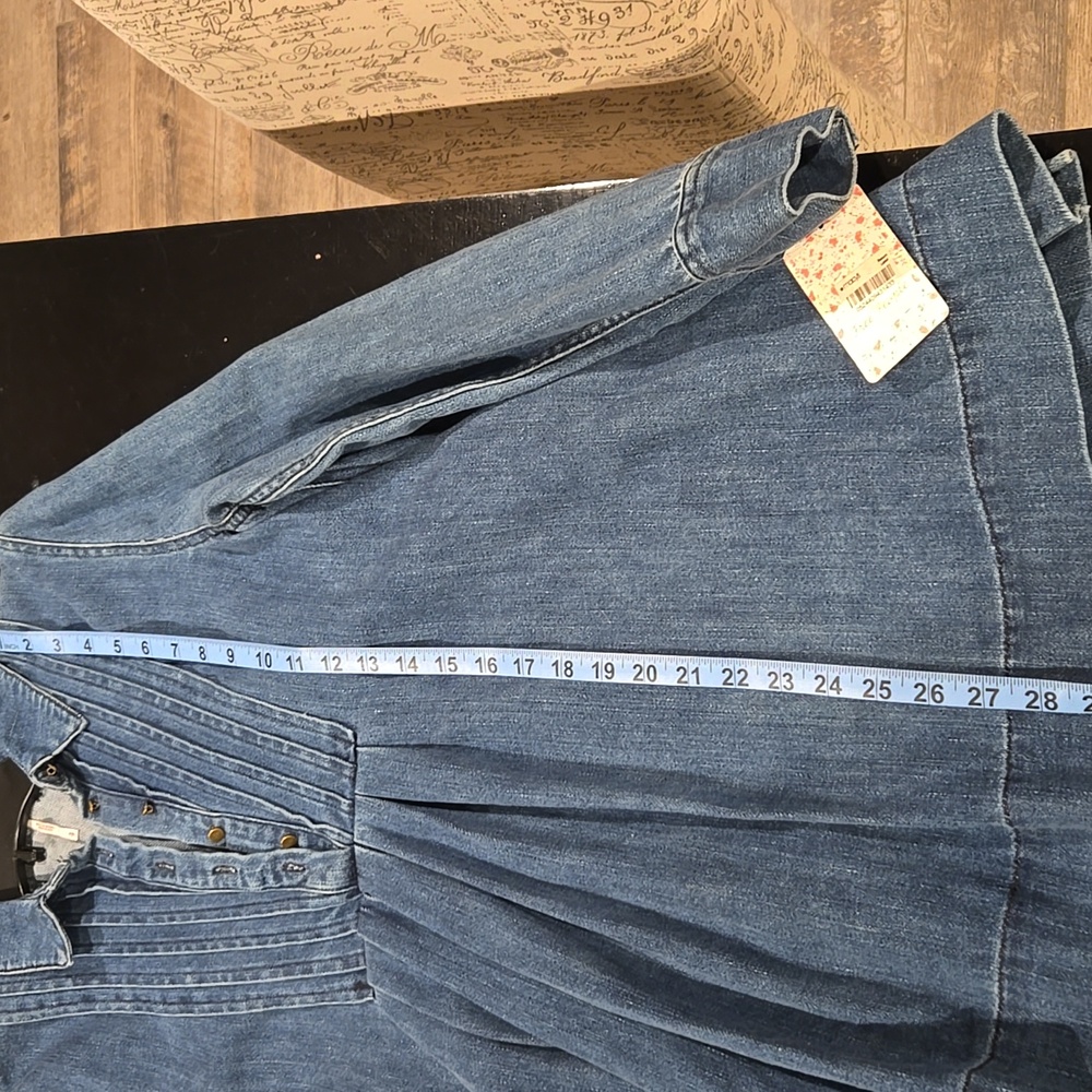 Free people denim tunic/babydoll dress - Picture 10 of 11